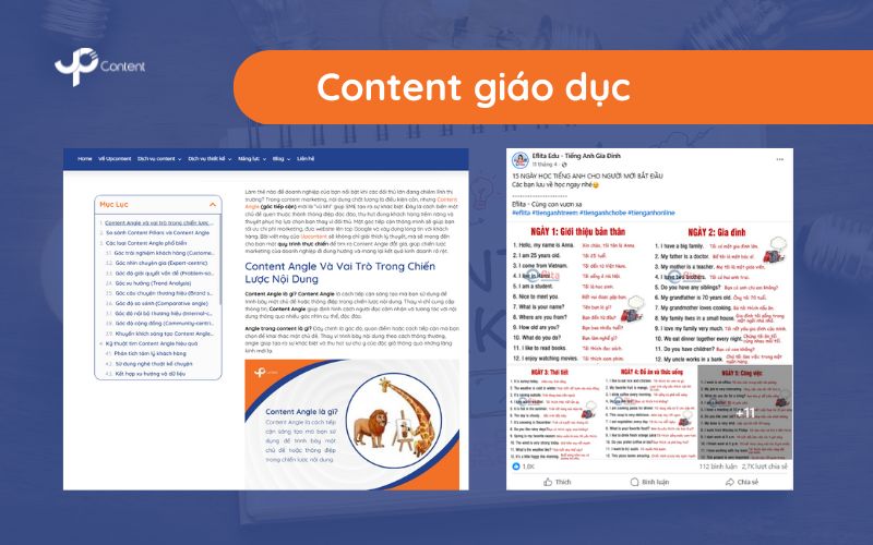 Các dạng content - content giáo dục