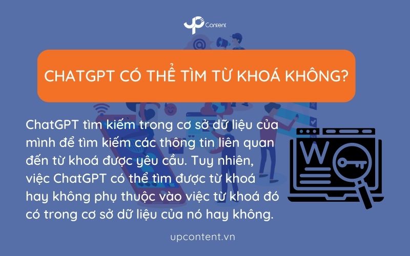 ChatGPT có thể tìm từ khoá được không?