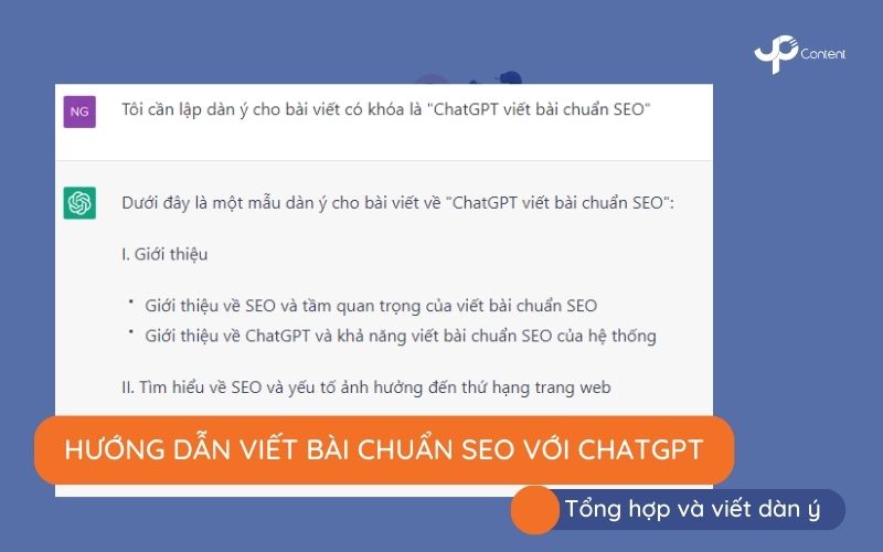 Hướng dẫn viết bài chuẩn SEO với Chat GPT