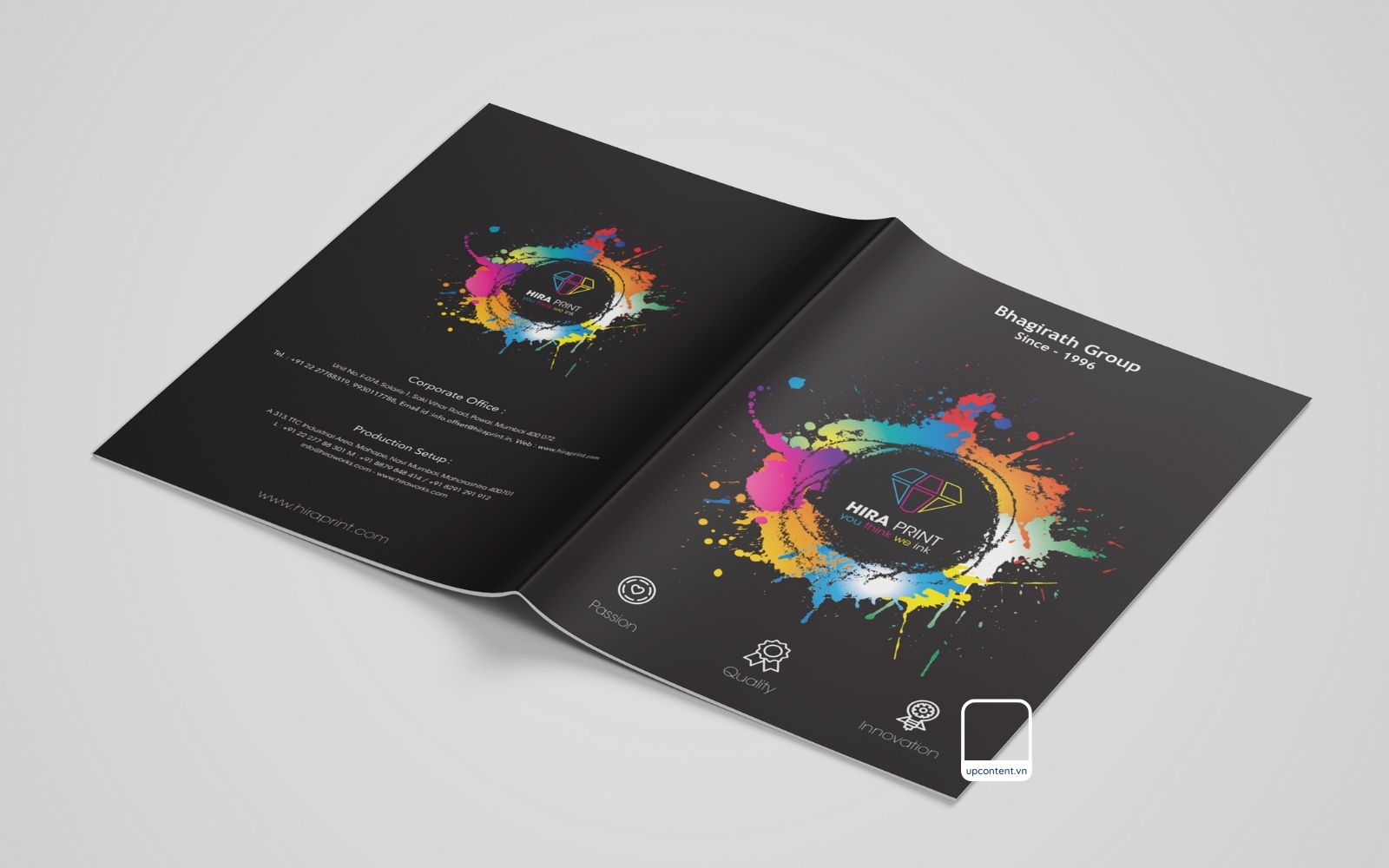 Trang bìa mẫu hồ sơ năng lực công ty in ấn hộp