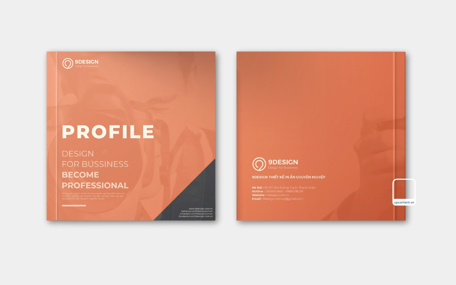 Trang bìa mẫu hồ sơ năng lực công ty in ấn phẩm truyền thông