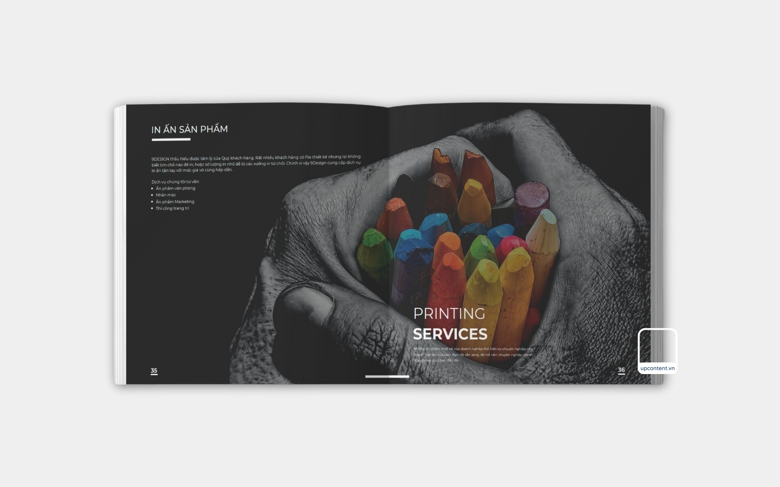 2 trang mẫu hồ sơ năng lực công ty in ấn phẩm truyền thông