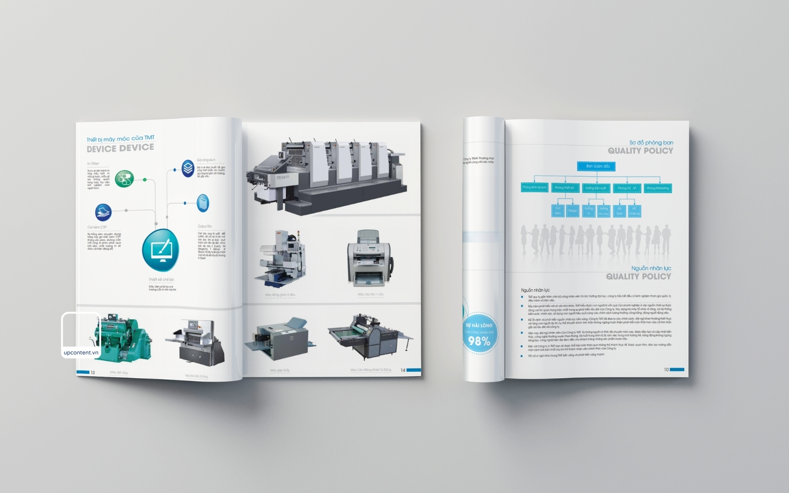 3 trang mẫu profile công ty in ấn cao cấp