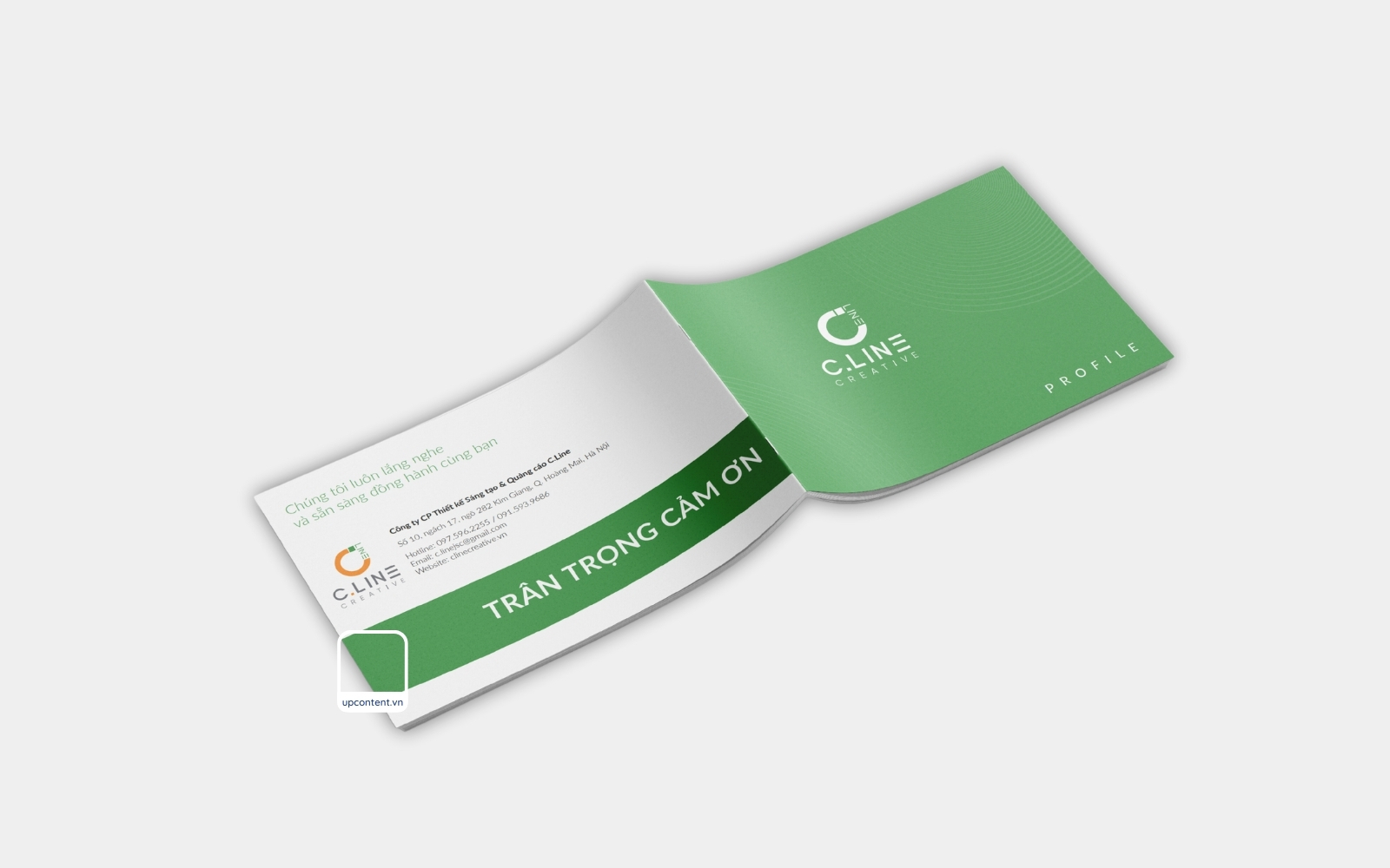 Trang bìa mẫu công ty in ấn hồ sơ năng lực