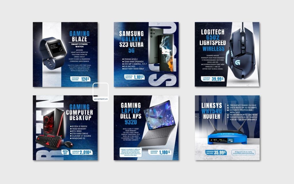 mẫu social template thiết bị công nghệ - 01