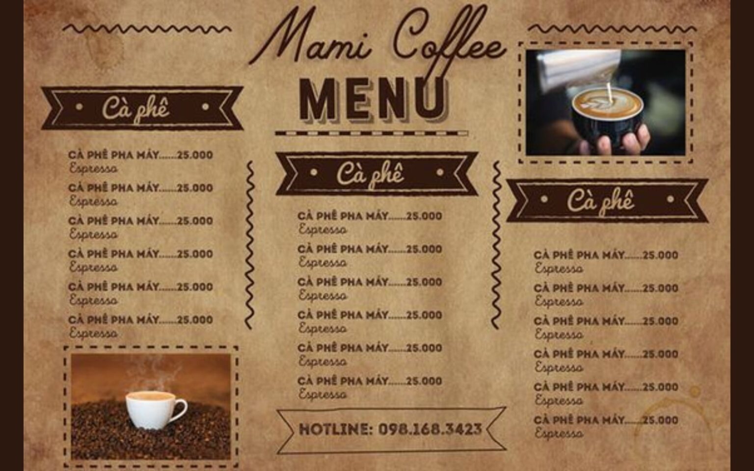35+ Mẫu Menu Quán Cafe Phong Cách Hiên đại, Cổ điển, Sang Trọng.