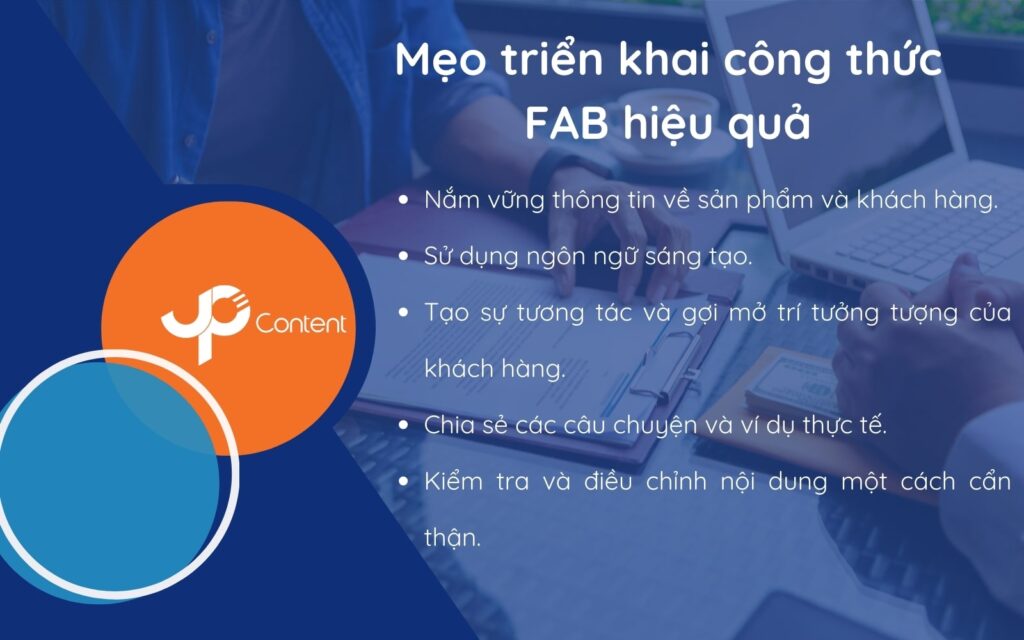 Công Thức FAB: Ví Dụ Và Mẹo Triển Khai Mang Lại Hiệu Quả Bán Hàng