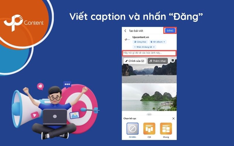 Cách tạo album trên fanpage bằng điện thoại bước 6