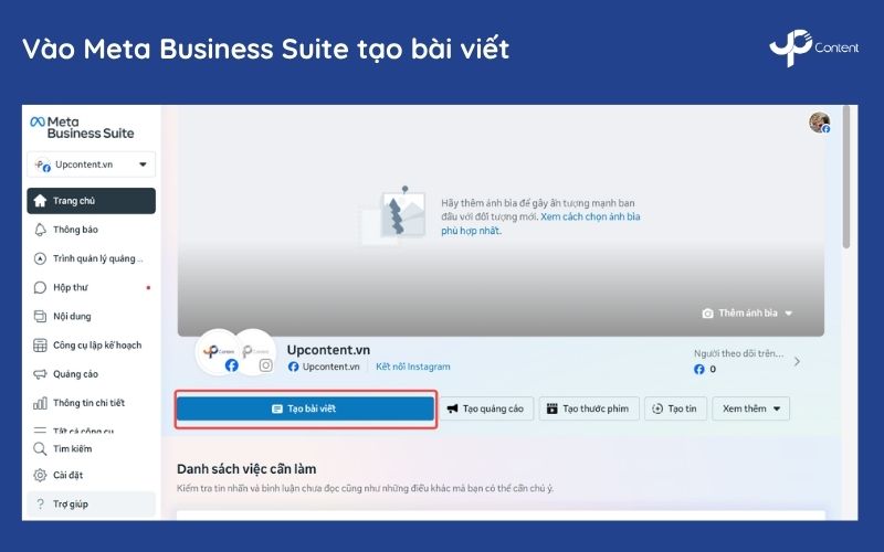 Cách đăng status kèm ảnh bước 1