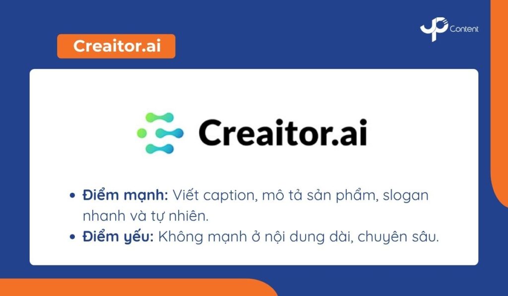 AI viết content Creaitor.ai