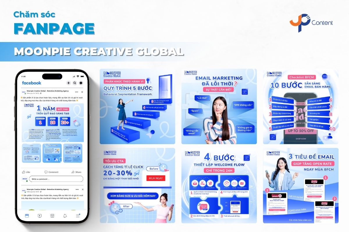 Content Fanpage MOONPIE X Upcontent