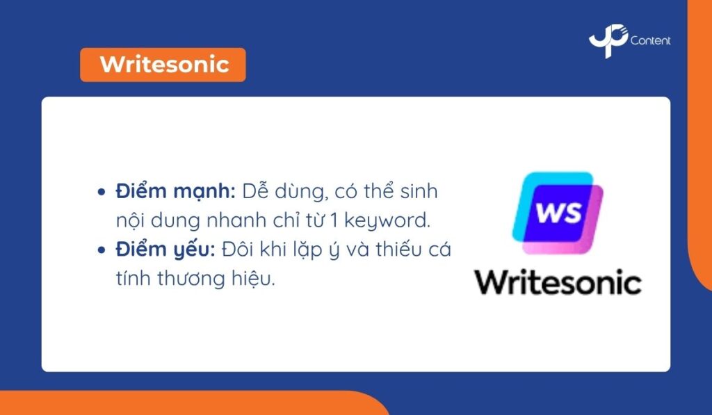 AI viết content Writesonic