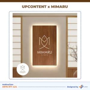 Option 4 dự án thiết kế logo nhà hàng Nhật Mimaru