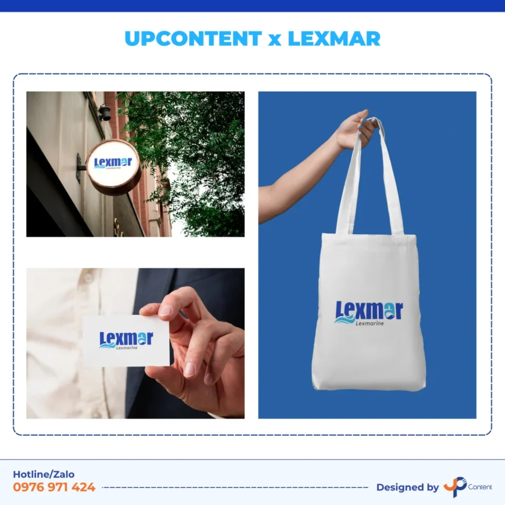 Mock up logo công ty Lexmar