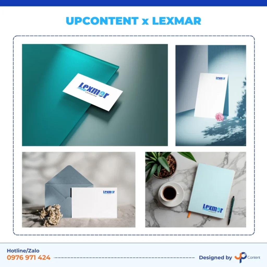 Mẫu mock up logo công ty Lexmar