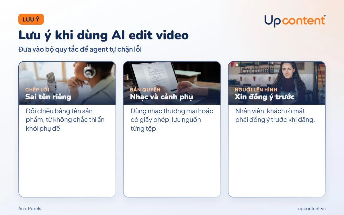 Ba lưu ý khi doanh nghiệp dùng AI edit video Ba lưu ý khi doanh nghiệp dùng AI edit video