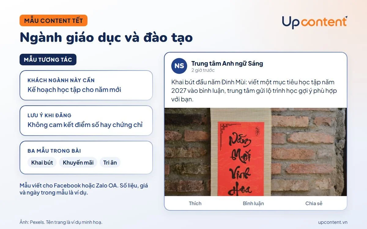 Mẫu content Tết ngành giáo dục và đào tạo